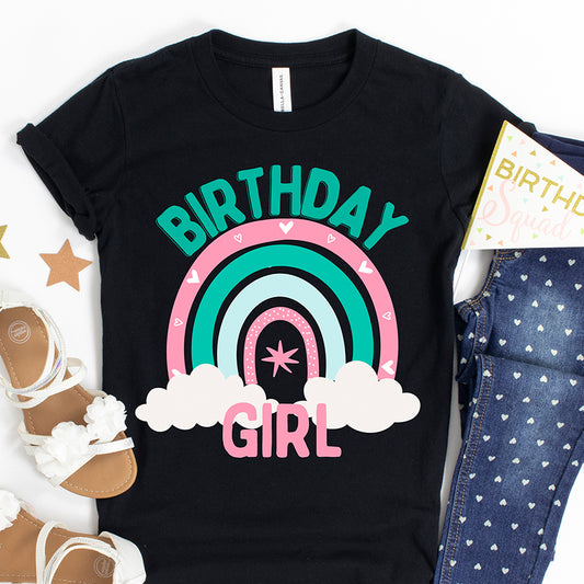 Birthday Girl Rainbow Shirt