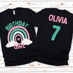 Birthday Girl Rainbow Shirt